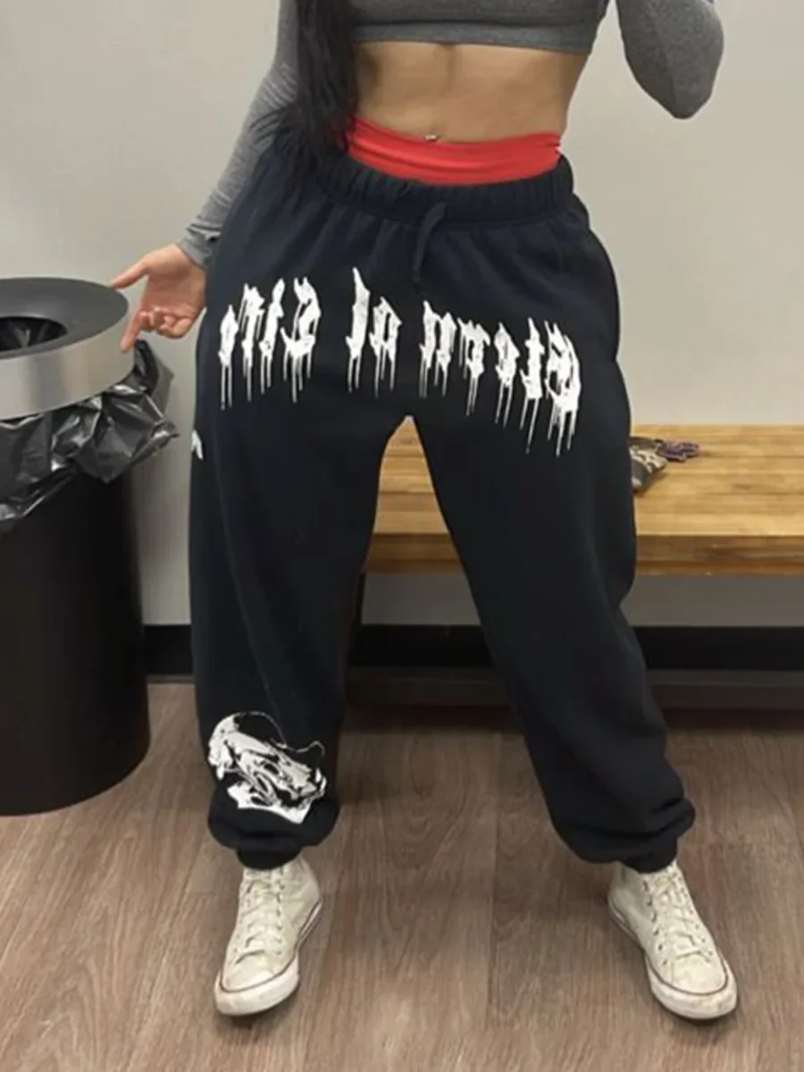 2025 European and American Men's New Year Wear Sports Pants Casual Sports Training Pants Men's Gym Pants