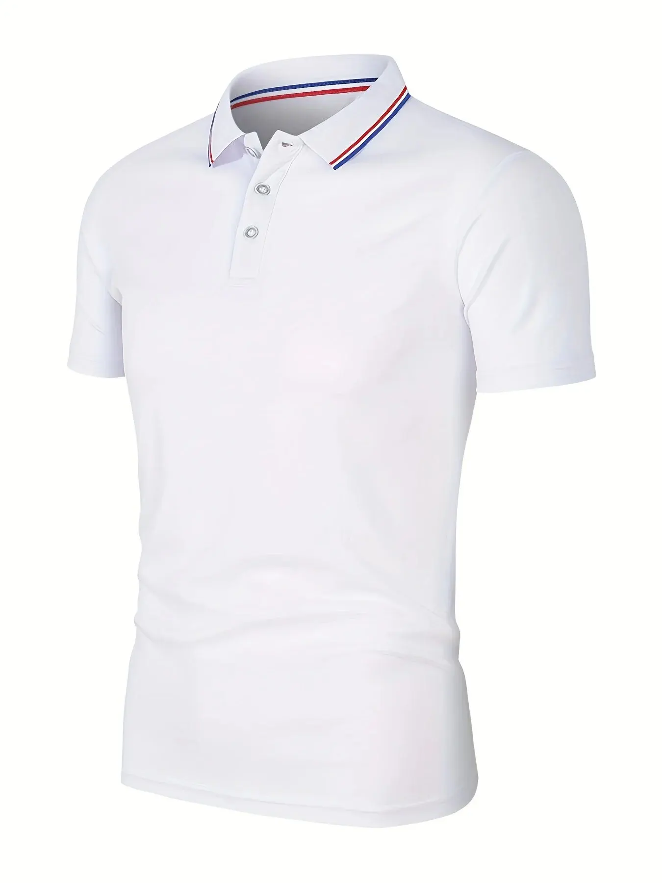 2025 Hot Sale Men's Summer Casual Breathable Comfortable Polo Shirt Men's Solid Color High Quality Short Sleeve T-Shirt