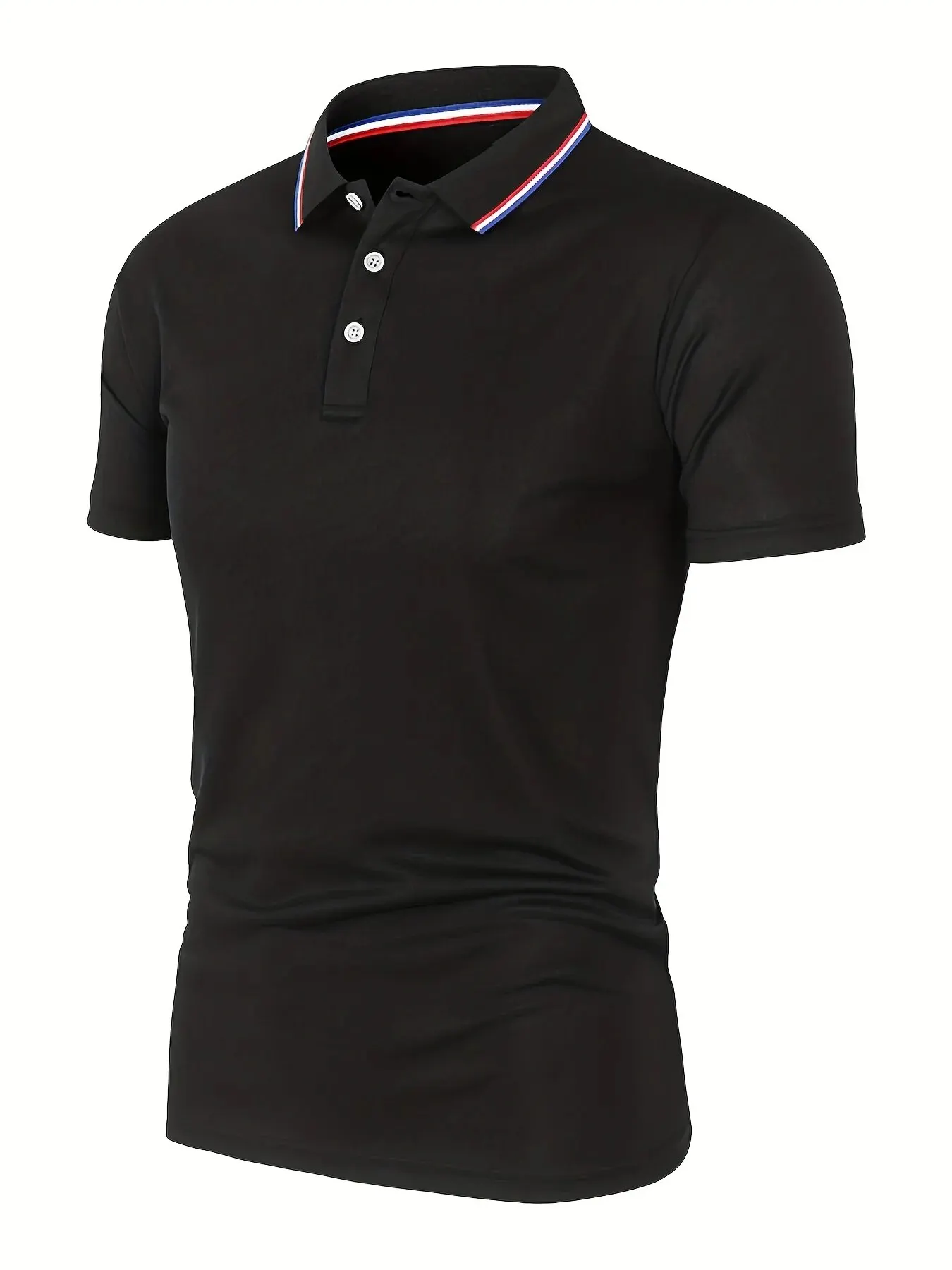2025 Hot Sale Men's Summer Casual Breathable Comfortable Polo Shirt Men's Solid Color High Quality Short Sleeve T-Shirt