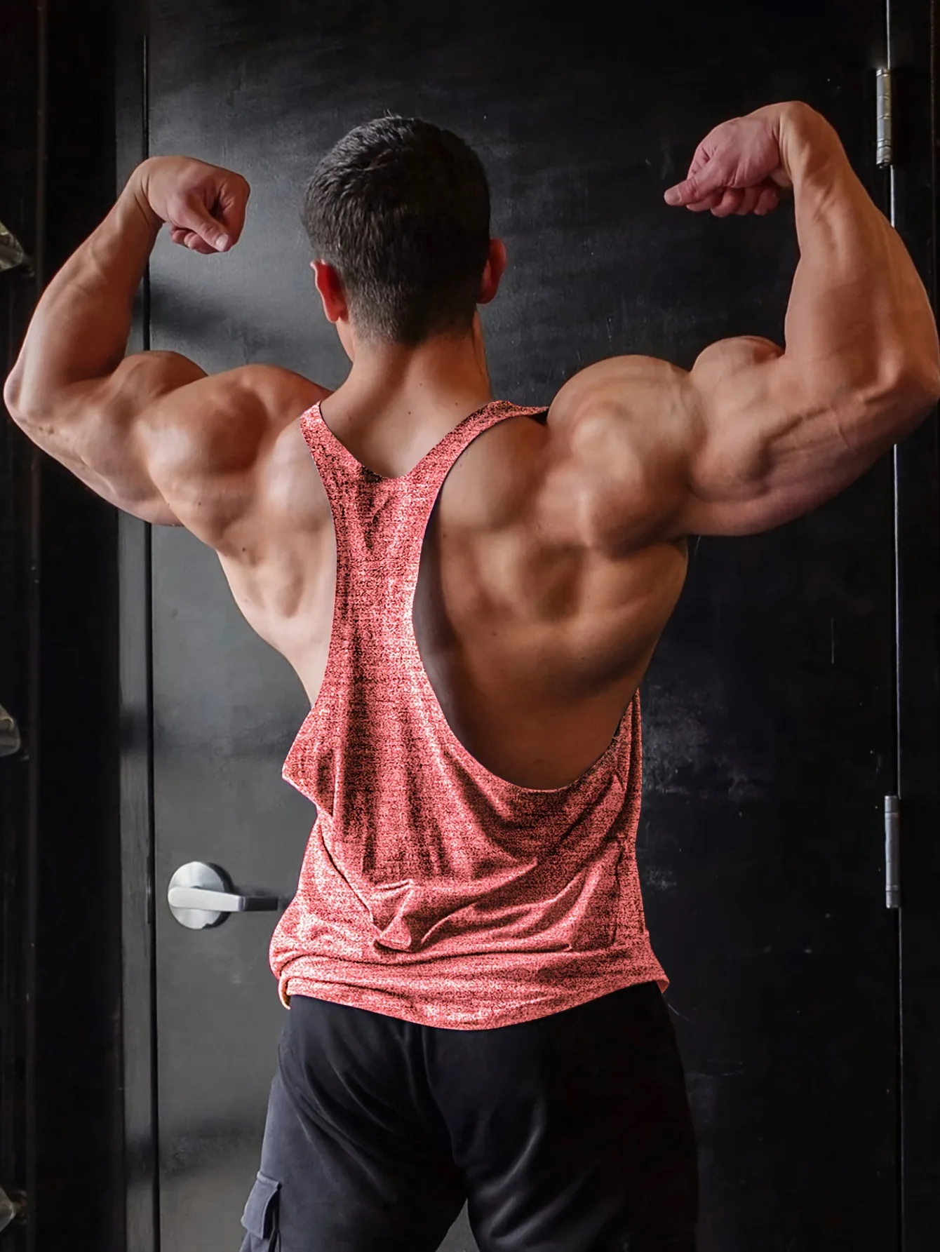 Cross-border European Size Alpha Men's Printed Round-neck Fitness Vest, Undershirt, Muscle Quick-drying Basketball Vest