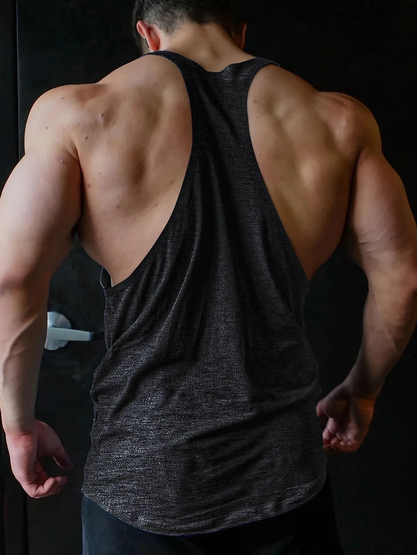 Cross-border European Size Alpha Men's Printed Round-neck Fitness Vest, Undershirt, Muscle Quick-drying Basketball Vest