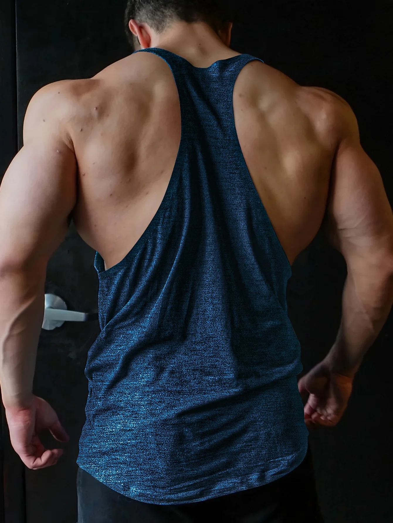Cross-border European Size Alpha Men's Printed Round-neck Fitness Vest, Undershirt, Muscle Quick-drying Basketball Vest