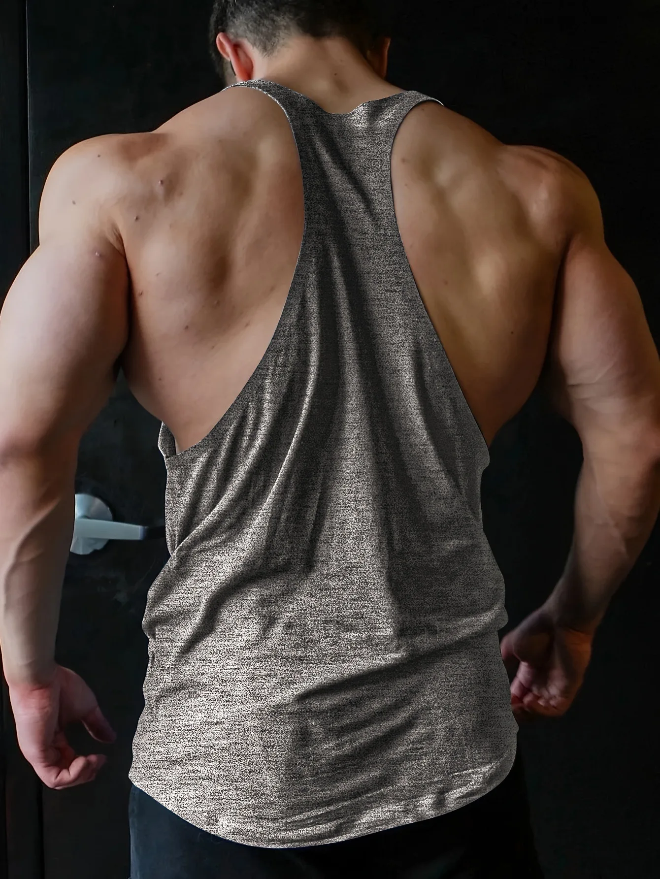 Cross-border European Size Alpha Men's Printed Round-neck Fitness Vest, Undershirt, Muscle Quick-drying Basketball Vest
