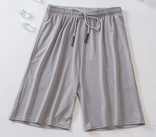 2024 New Men's Sports Shorts Fast Slow Run Breathable Quick-Dry Mesh Shorts Gym Fitnesssolid Color Polyester Casualwear