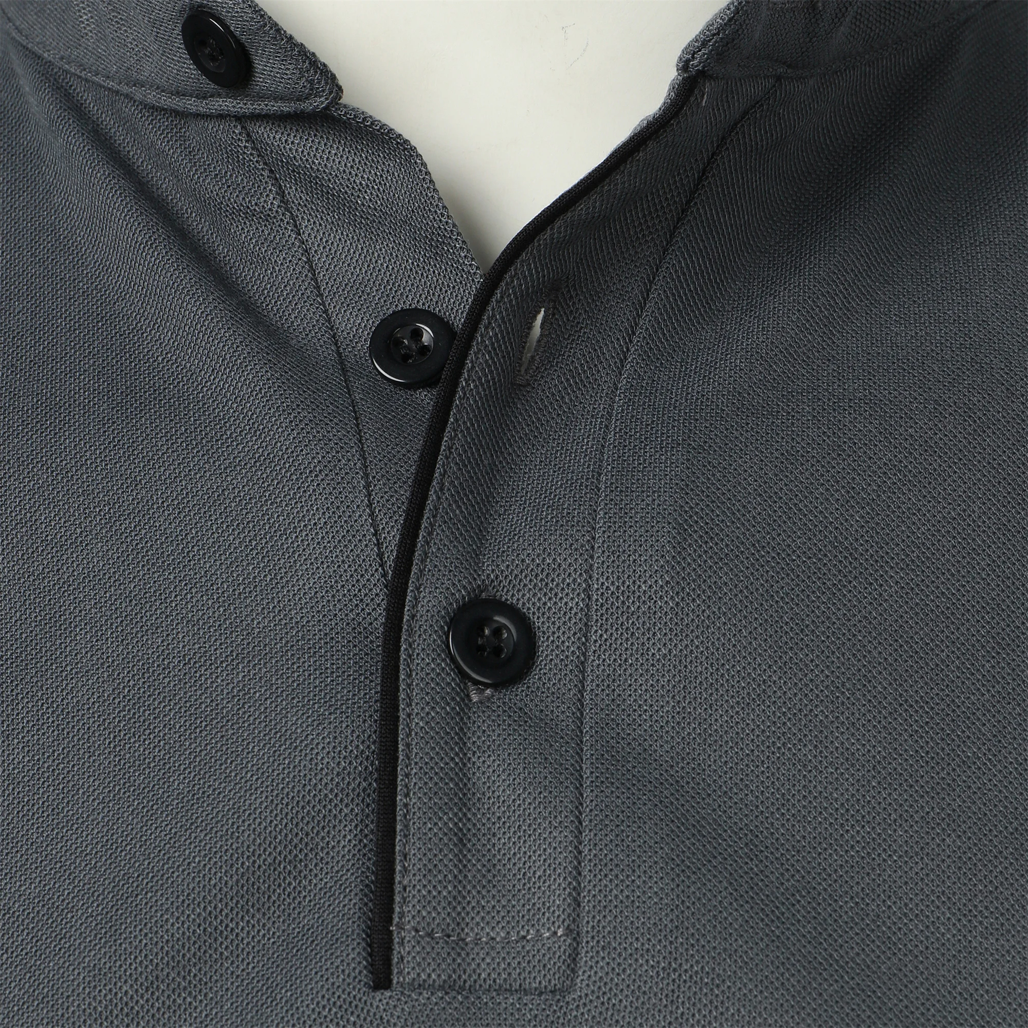 Men's short-sleeved stand-up collar top casual fashion daily solid color short-sleeved stand-up collar T-shirt casual top
