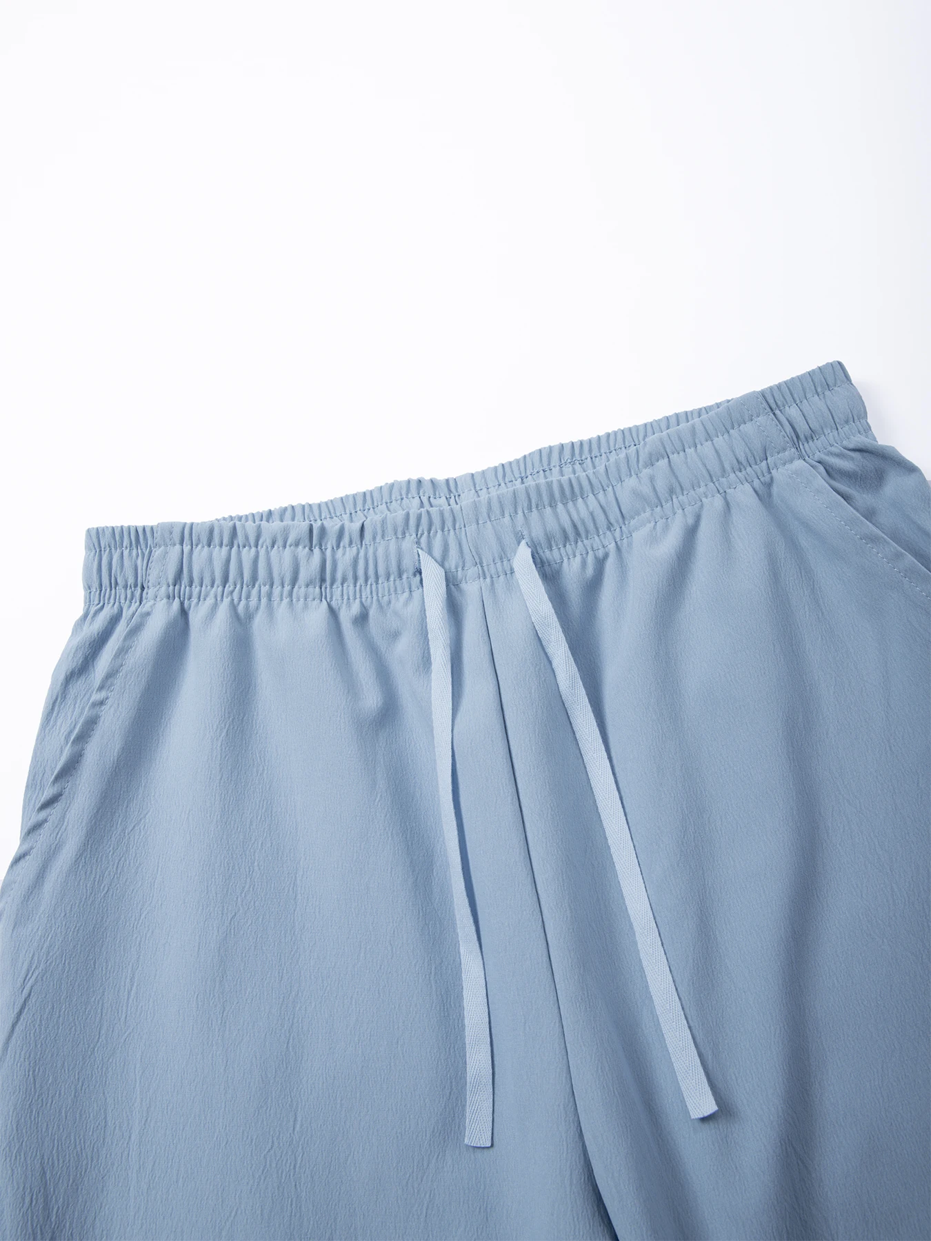 Men's Casual Breathable Pants Summer Solid Color Elastic Waist Trousers Loose Fitness Lightweight Wide Leg Pants Streetwear