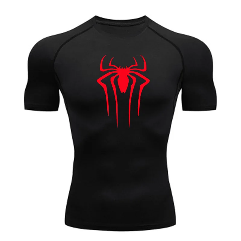 Compression Shirt Men Fitness Gym Super Hero Sport Running T-shirt Rashgard Tops Tee Quick Dry Short Sleeve T-shirt For Men