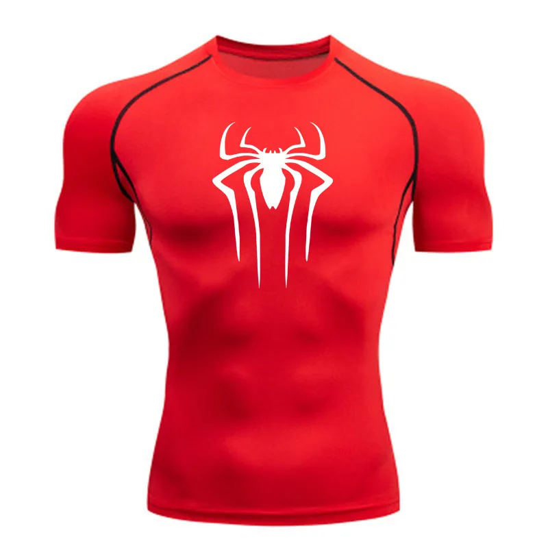 Compression Shirt Men Fitness Gym Super Hero Sport Running T-shirt Rashgard Tops Tee Quick Dry Short Sleeve T-shirt For Men