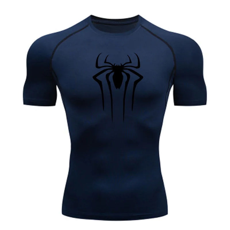 Compression Shirt Men Fitness Gym Super Hero Sport Running T-shirt Rashgard Tops Tee Quick Dry Short Sleeve T-shirt For Men