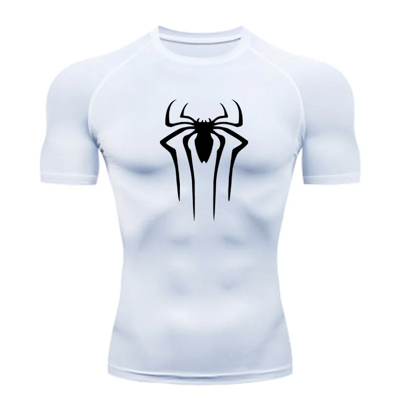 Compression Shirt Men Fitness Gym Super Hero Sport Running T-shirt Rashgard Tops Tee Quick Dry Short Sleeve T-shirt For Men