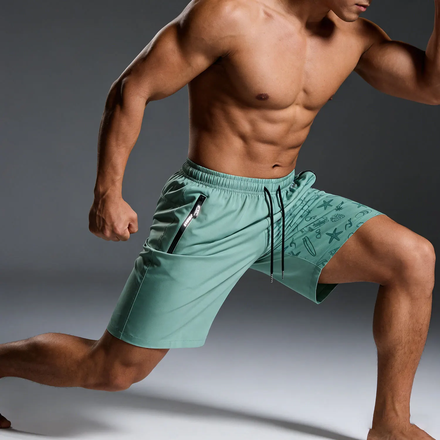 Sports Shorts Men's Summer Quick-Drying Breathable Cool Fitness Sports Shorts Football Fishing Man Gift Swim Trunks Shorts Male