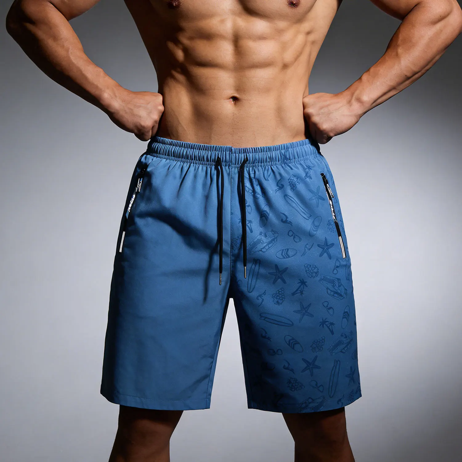 Sports Shorts Men's Summer Quick-Drying Breathable Cool Fitness Sports Shorts Football Fishing Man Gift Swim Trunks Shorts Male
