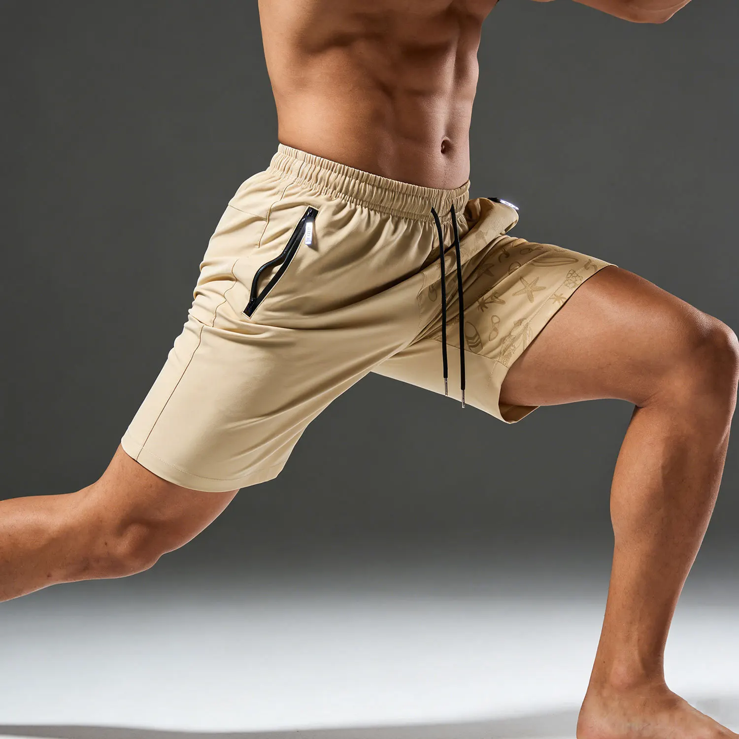 Sports Shorts Men's Summer Quick-Drying Breathable Cool Fitness Sports Shorts Football Fishing Man Gift Swim Trunks Shorts Male