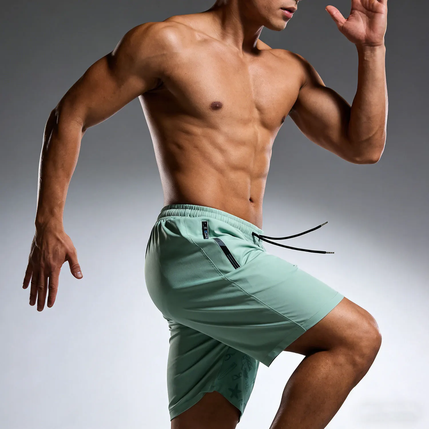 Sports Shorts Men's Summer Quick-Drying Breathable Cool Fitness Sports Shorts Football Fishing Man Gift Swim Trunks Shorts Male