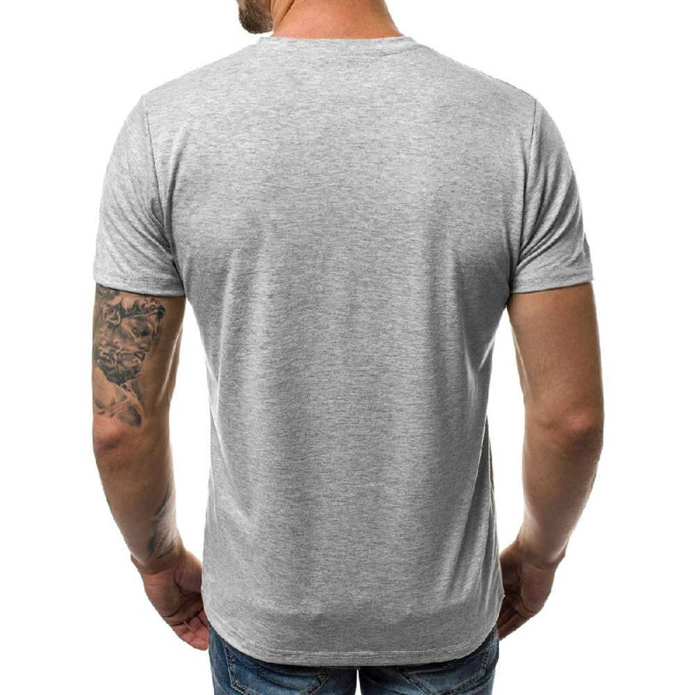 2026 Summer Men's T-shirt Fashion Slim Black Short Sleeved Comfortable Casual Round Neck T-shirts Top Men's Clothing