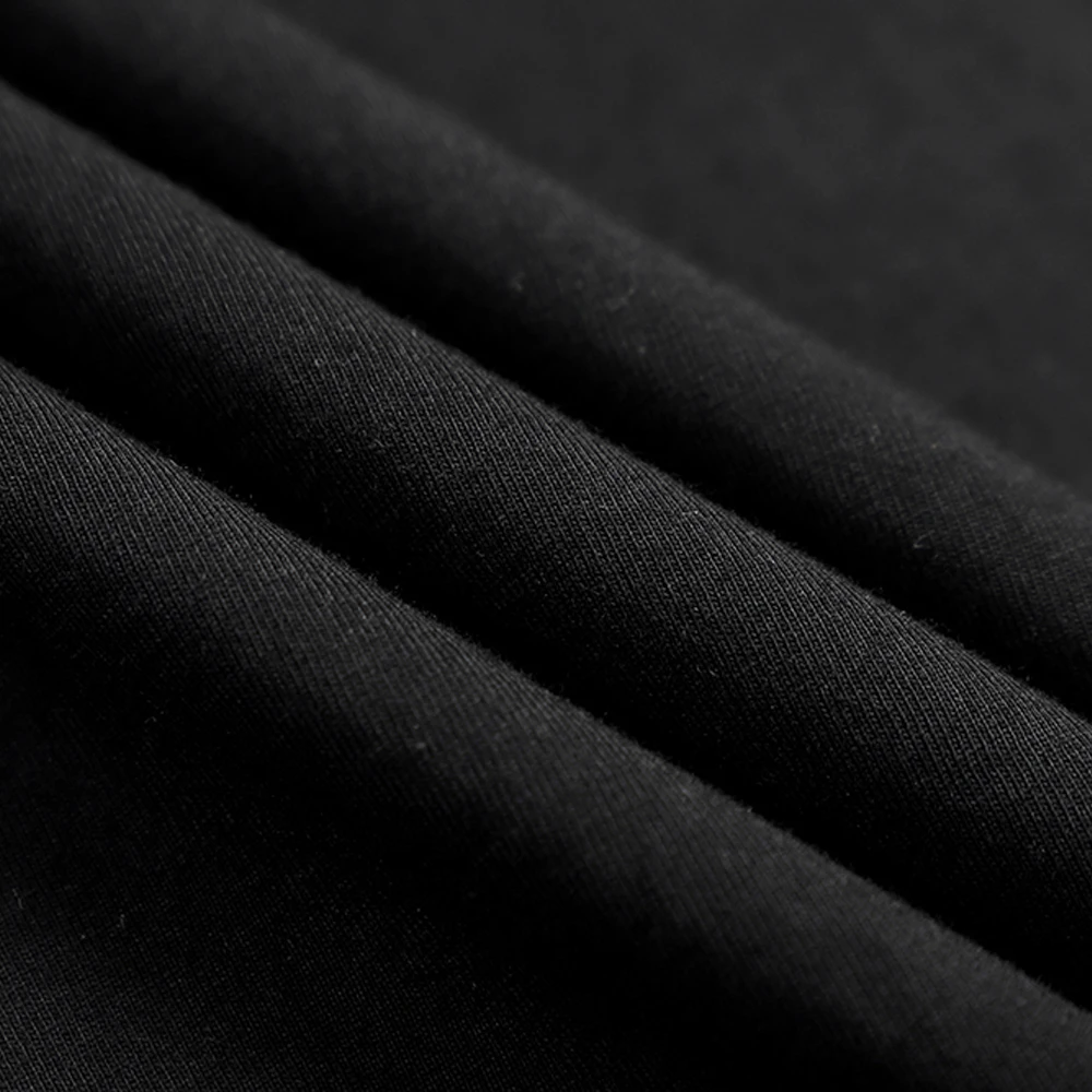 2026 Summer Men's T-shirt Fashion Slim Black Short Sleeved Comfortable Casual Round Neck T-shirts Top Men's Clothing