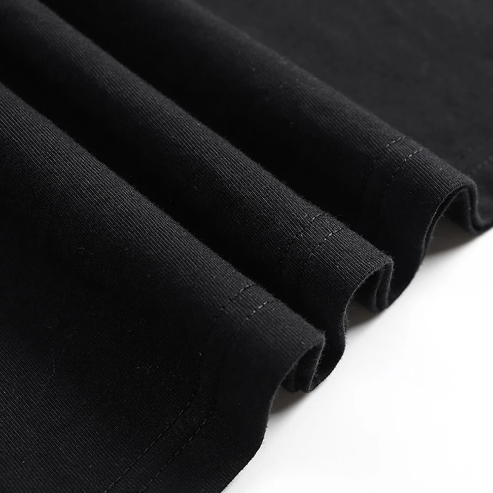 2026 Summer Men's T-shirt Fashion Slim Black Short Sleeved Comfortable Casual Round Neck T-shirts Top Men's Clothing