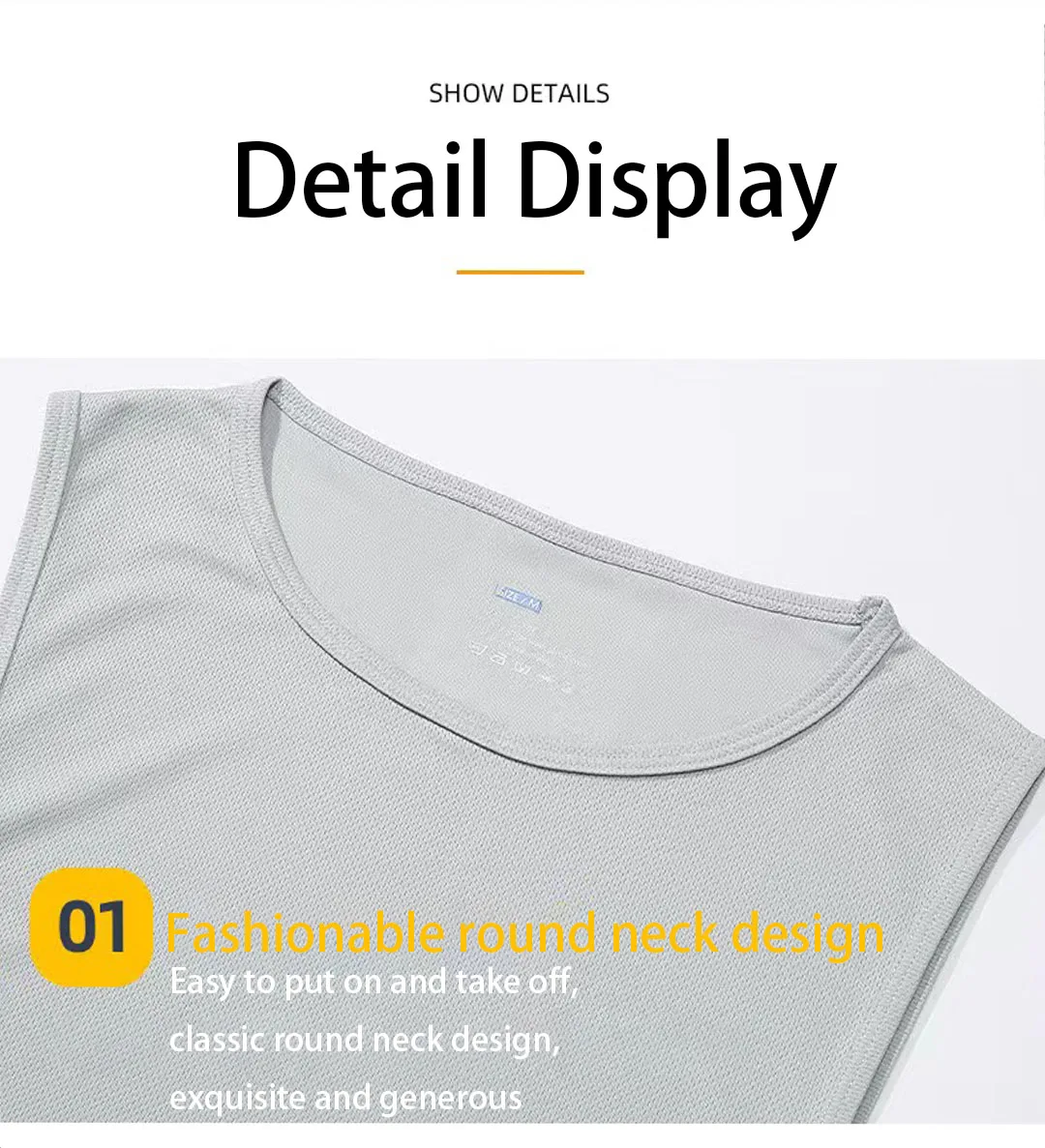 2025 new muscle fitness quick drying vest for running training, breathable and sweat wicking sleeveless men's T-shirt
