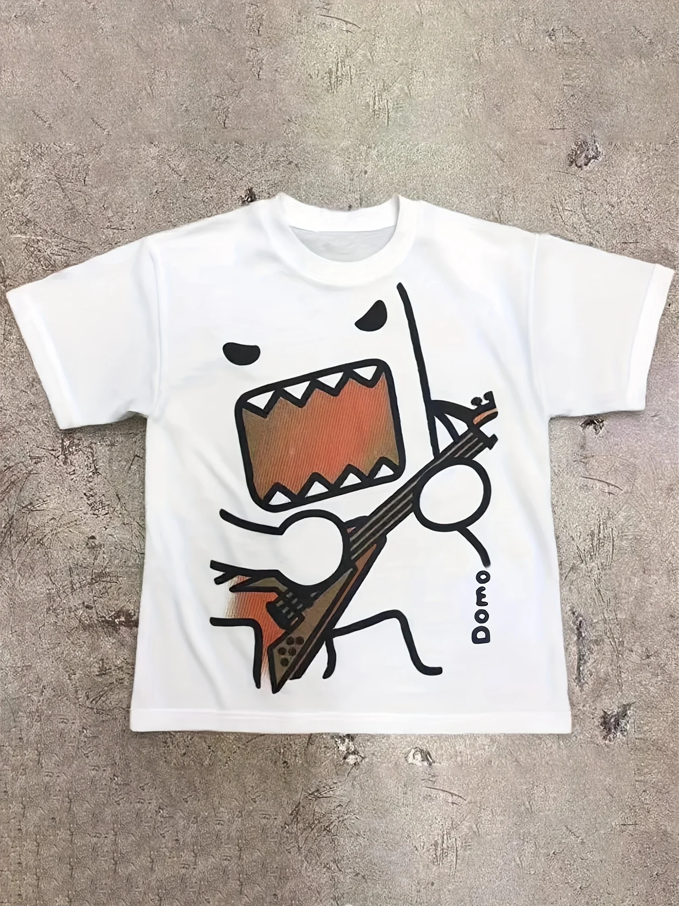 T-shirt Y2K Summer Outfit New Printed T-shirt American Trend Short Sleeved Street Hip-hop Retro Future Loose Top