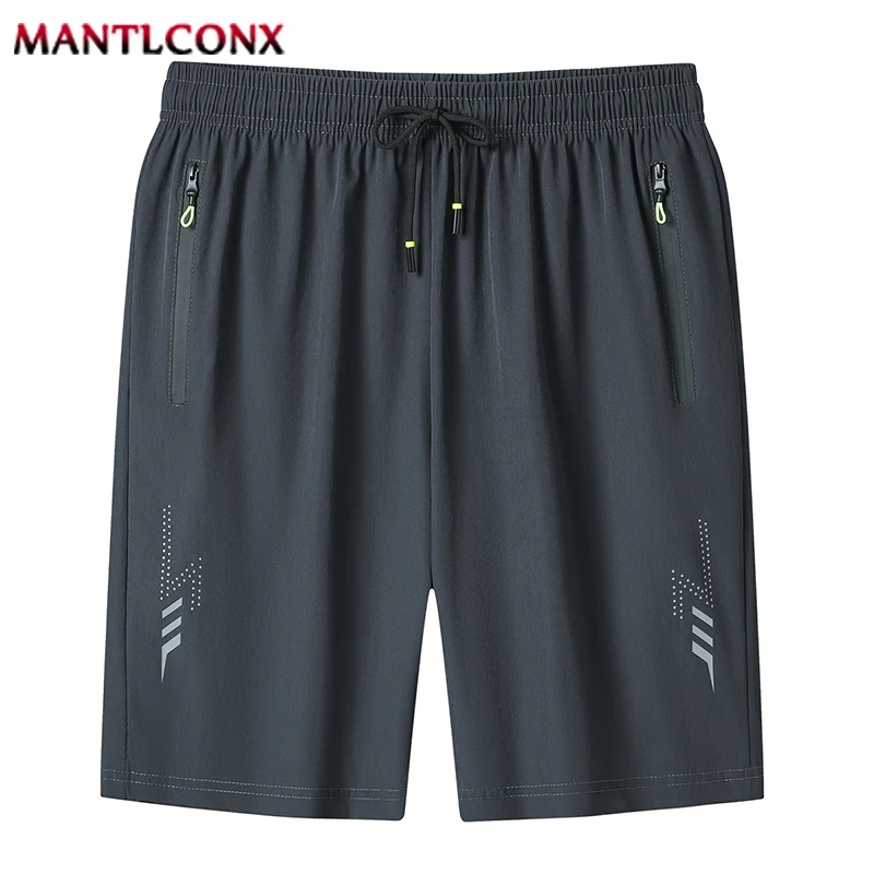 Summer Classic Joggers Men's Shorts Gym Fitness Quick Dry Running Sports Board Shorts New Summer Casual Bottom Zipper Pockets