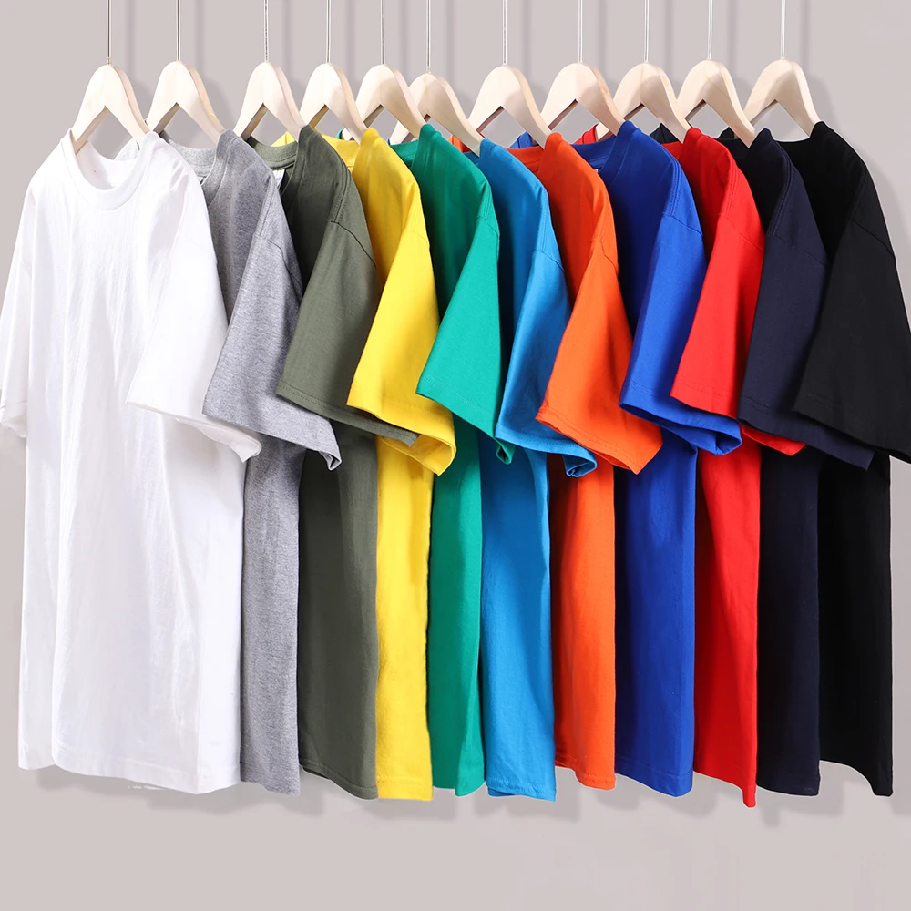 New Candy Color 100% Cotton T-Shirts Men Women 16 Colors Oversized Short Sleeves High Quality Brand Tee Clothing Soft T Shirts