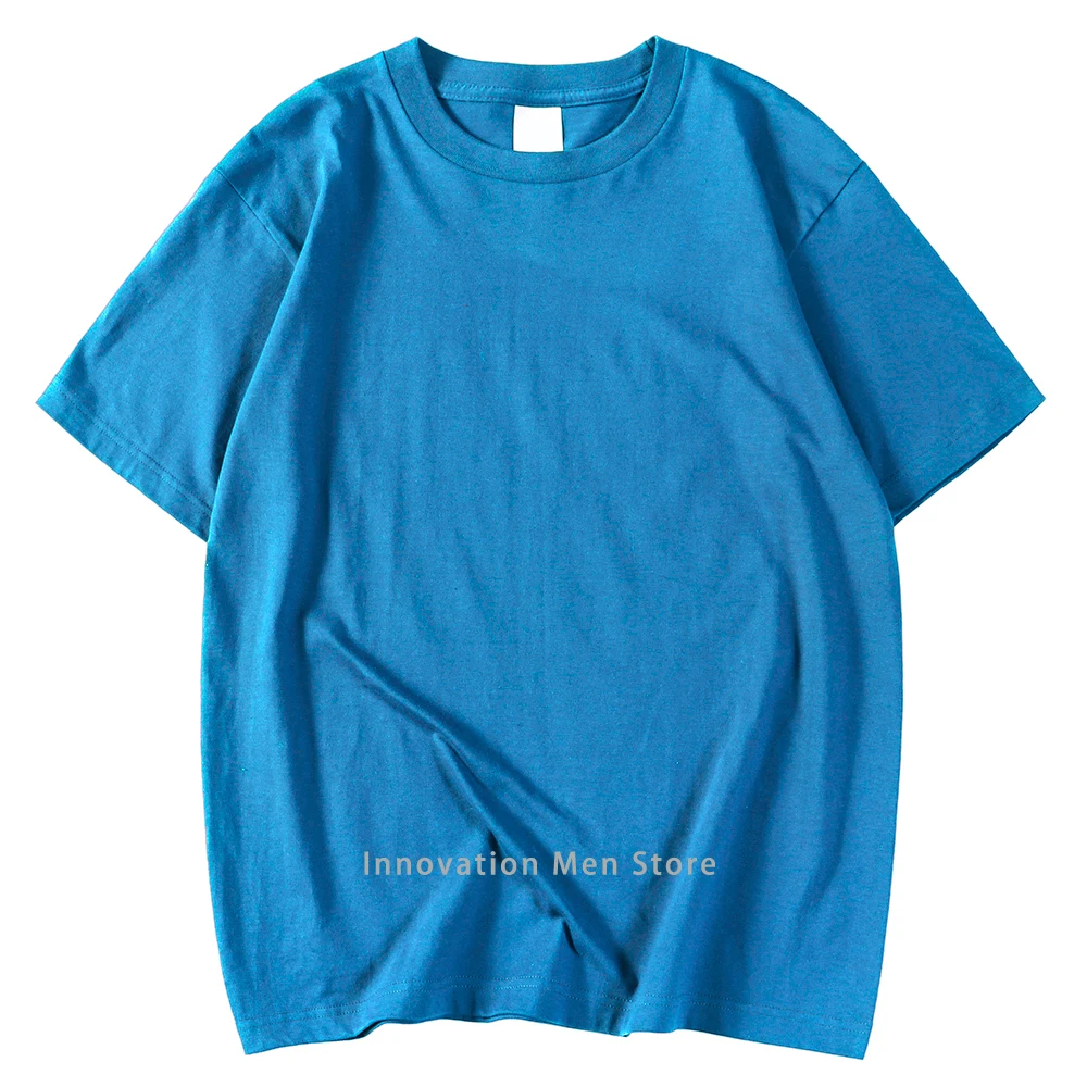 New Candy Color 100% Cotton T-Shirts Men Women 16 Colors Oversized Short Sleeves High Quality Brand Tee Clothing Soft T Shirts