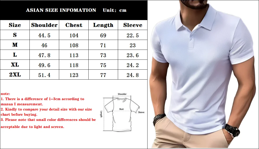 Mens Solid Polo Shirts Short Sleeve Casual New Summer Tops Daily Outdoor Golf Tee Activewear Hot Sale Vacation Blouse Sportswear