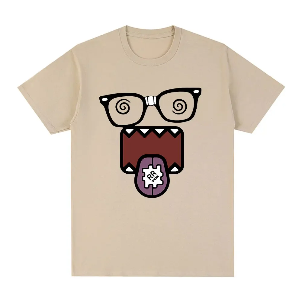 Fashion Kawaii Men T Shirt Pattern Y2K Cotton Print Round Neck Loose T-shirt Summer Women's Street Couple Tee Clothing