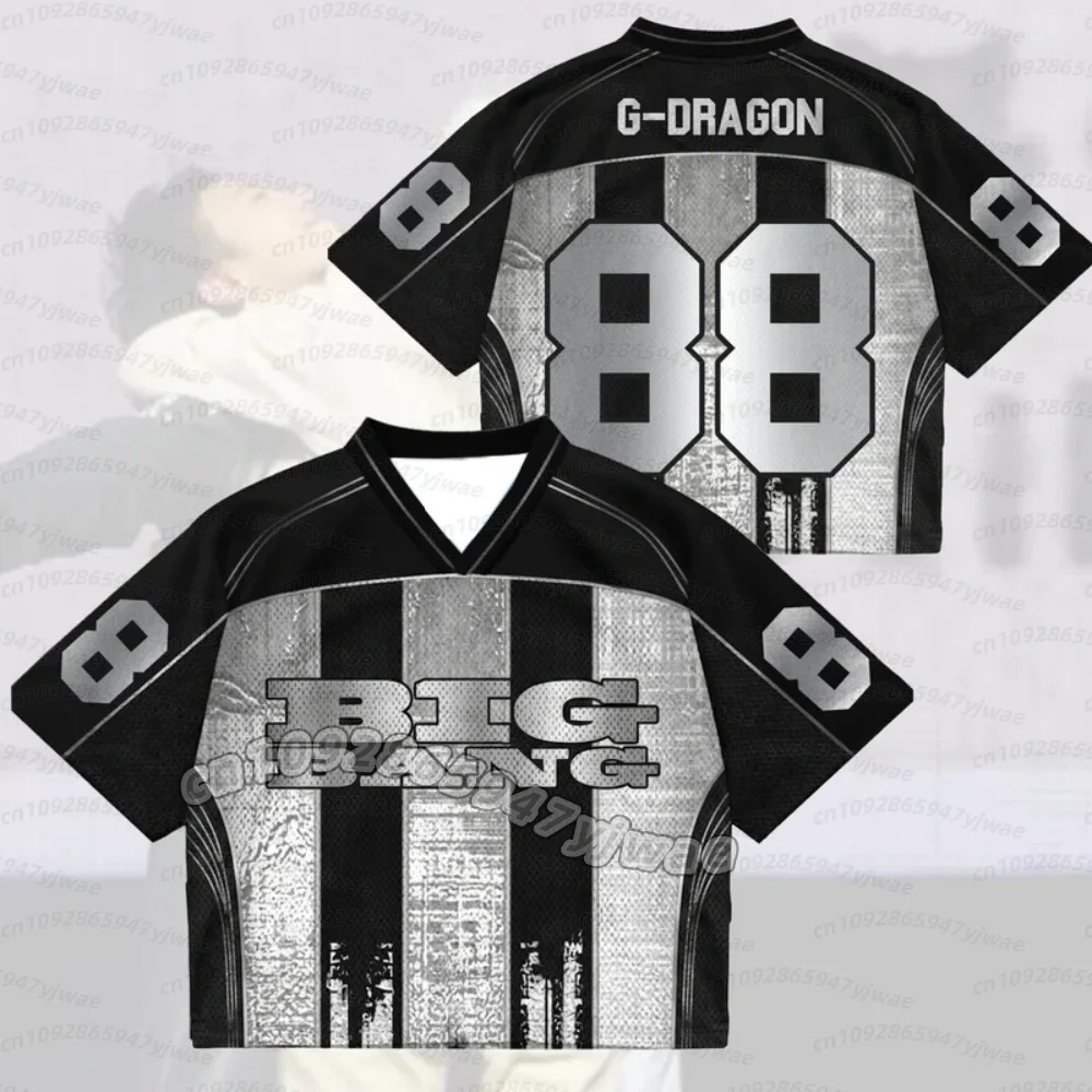 26 Men Women Bigbang 2026 World Tour Mixed Mesh Jersey Streetwear Concert Fans Jersey T-Shirt Short Sleeve T-Shirt Men Hoodies