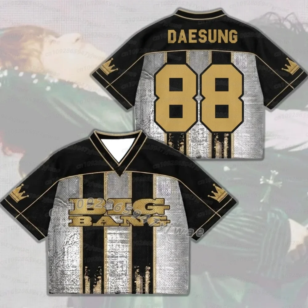 26 Men Women Bigbang 2026 World Tour Mixed Mesh Jersey Streetwear Concert Fans Jersey T-Shirt Short Sleeve T-Shirt Men Hoodies