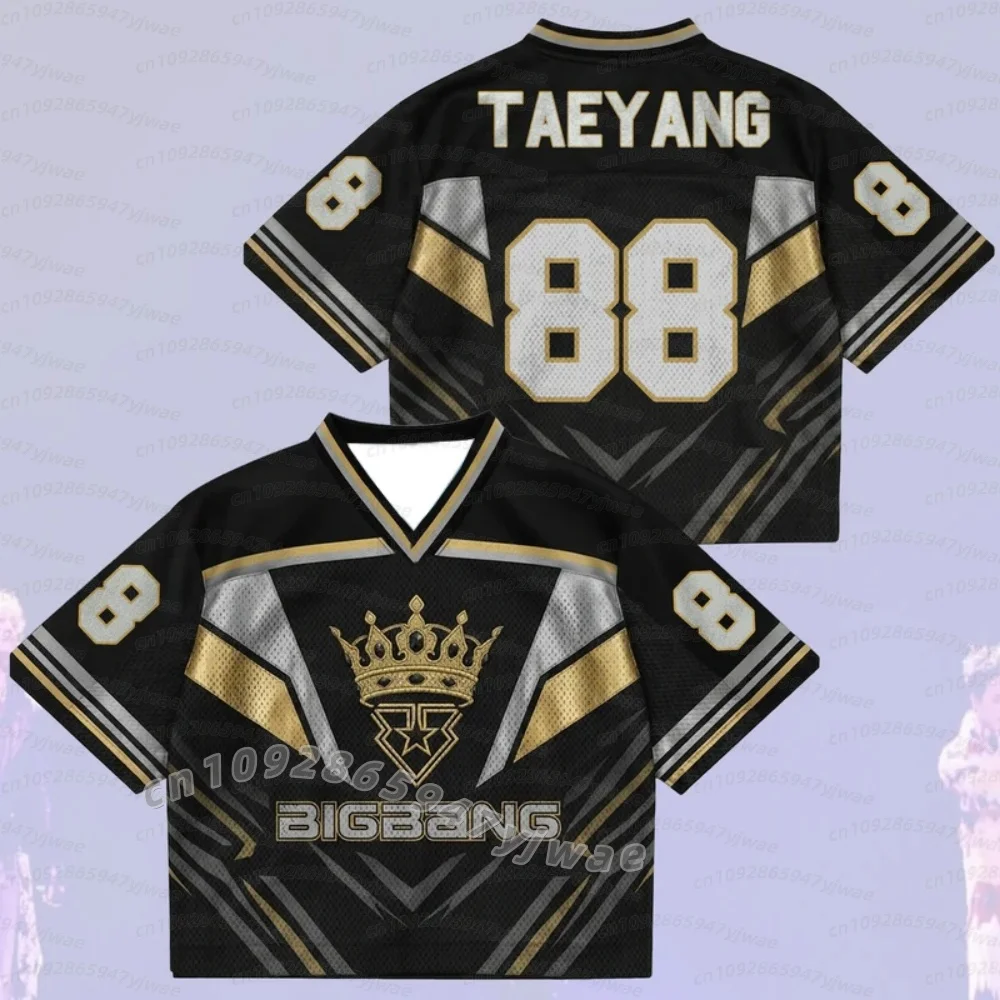 26 Men Women Bigbang 2026 World Tour Mixed Mesh Jersey Streetwear Concert Fans Jersey T-Shirt Short Sleeve T-Shirt Men Hoodies