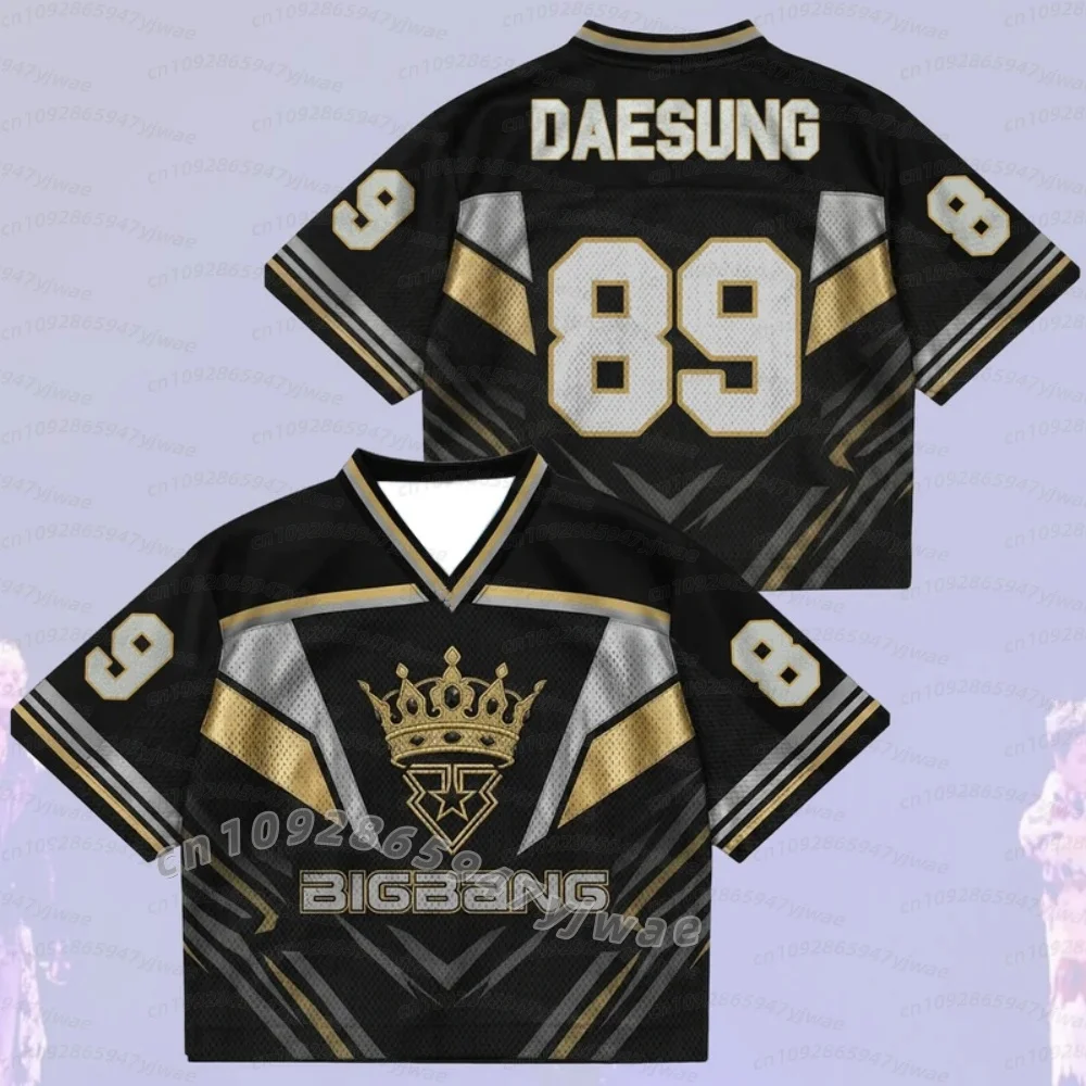26 Men Women Bigbang 2026 World Tour Mixed Mesh Jersey Streetwear Concert Fans Jersey T-Shirt Short Sleeve T-Shirt Men Hoodies