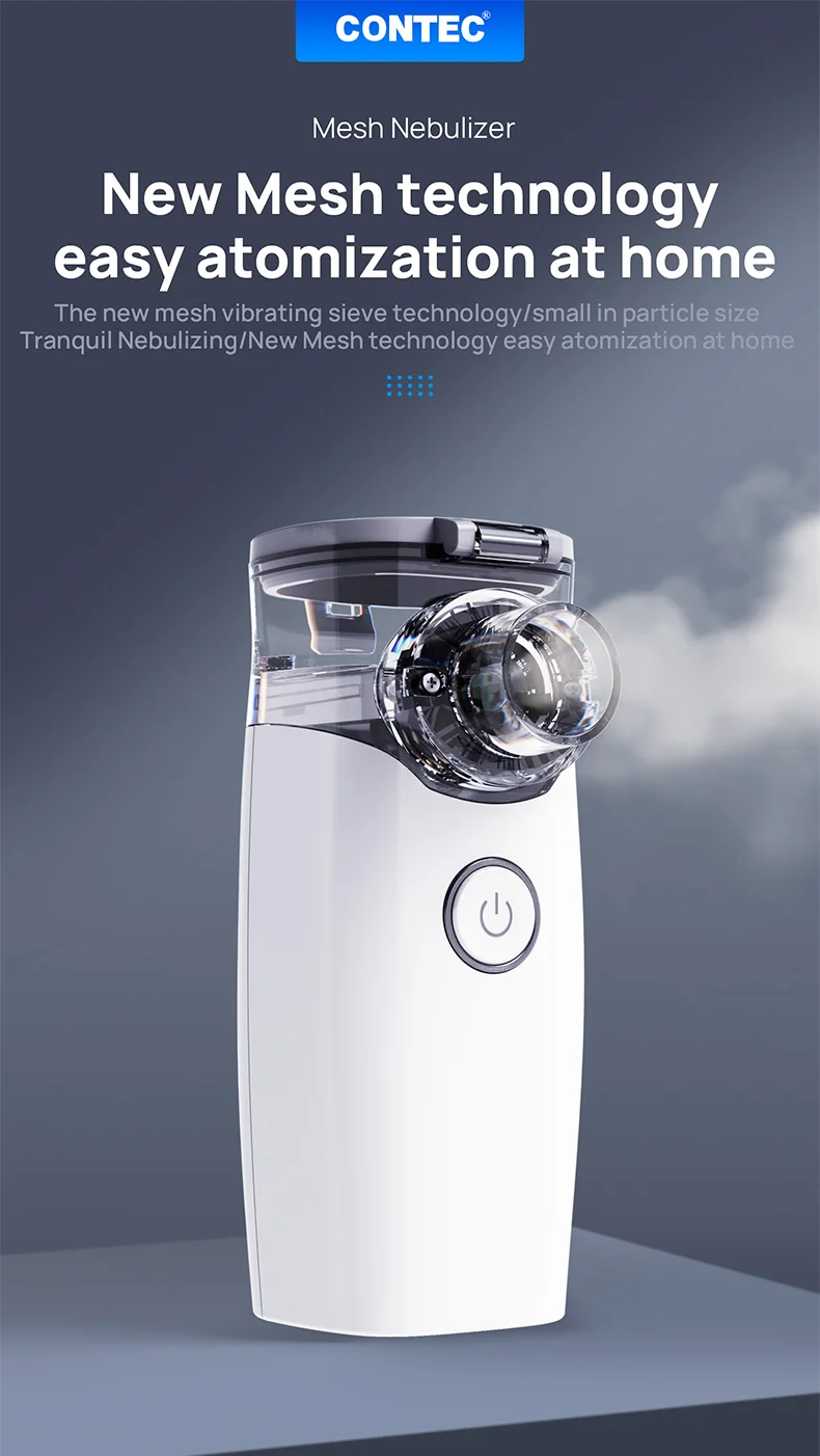 CONTEC VET Veterinary Handheld Portable Mesh Nebulizer Silent Ultrasonic Nebulizer NE-M01 VET