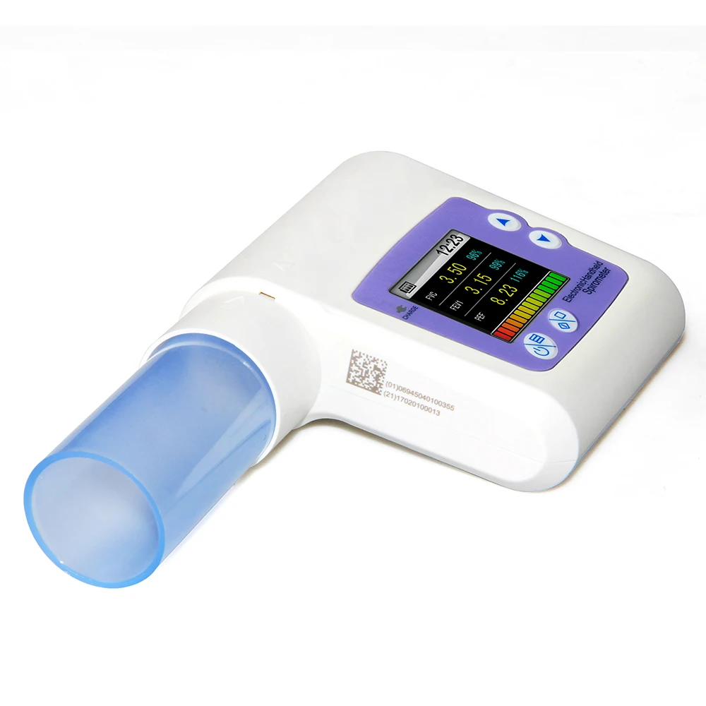 CONTEC Digital Spirometer Bluetooth SP10W Lung Breathing Diagnostic Spirometry Volumetric with Mouthpiece & Software