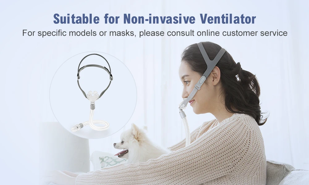 Nasal Pillow Mask CPAP Nasal Mask Anti Snoring Sleep Apnea with Headgear S M L Pads Suitable for Auto CPAP BIPAP Machine OSA CSA
