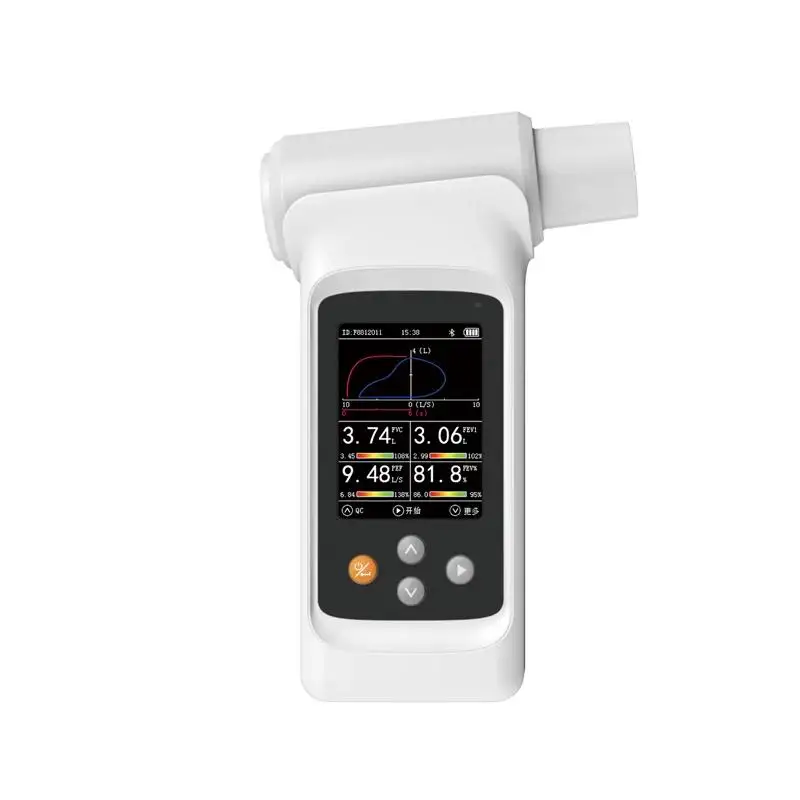 Contec Spirometer SP90 Digital Bluetooth Pulmonary Function Tester Respiratory Status FVC MVV MV Multiparameter Espirometer