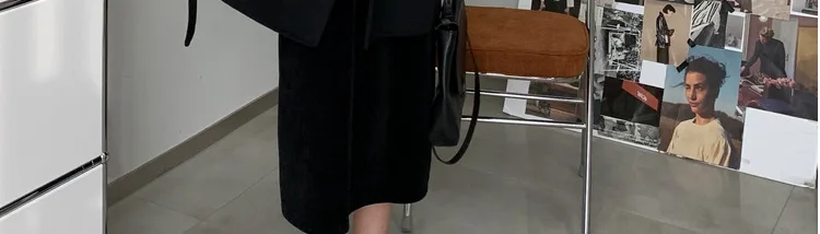 Maternity Fashion Clothes Fashion Skirt for Pregnant Women Winter Fall Design Adjustable Waist Loose Split Mid-length Skirt