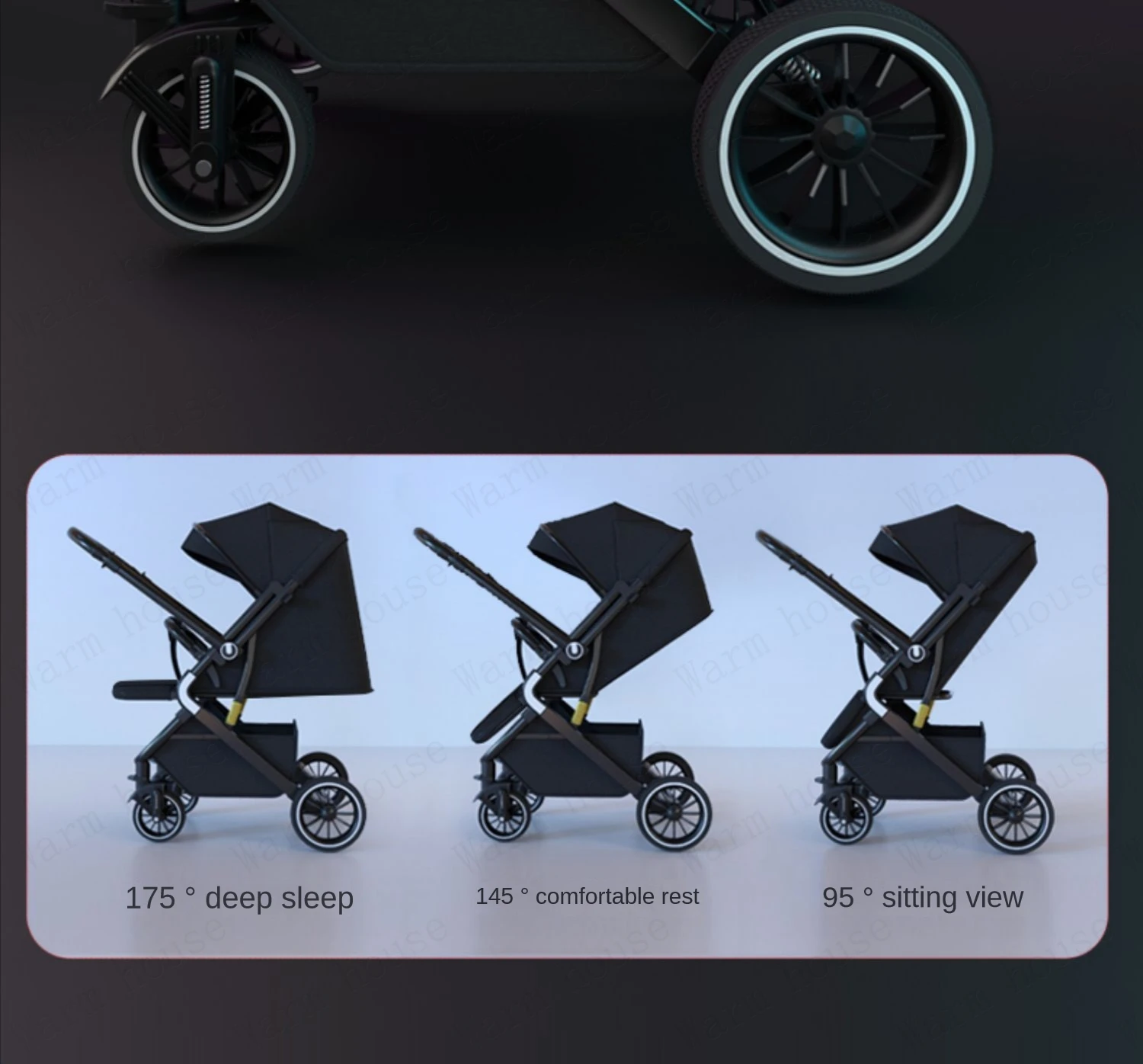 Lightweight baby stroller baby stroller 0 to 3 years Baby stroller with baby comfort Sit and lie multiple child stroller