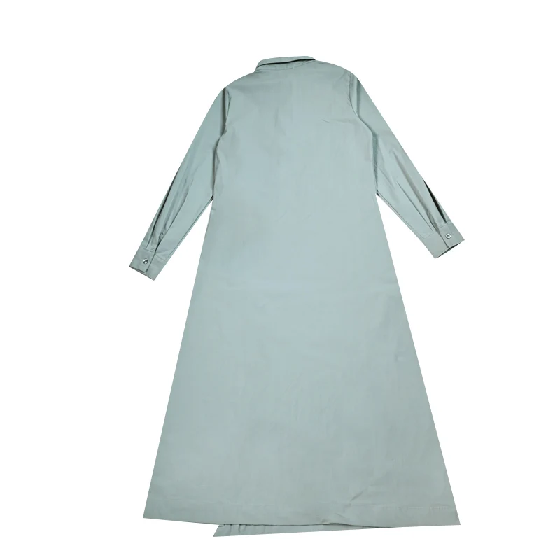 Women Wrap Dress Maxi White Color With Contrasted Special Decoration Stitching Girl Sleeveless Cotton Linen Fabric Waist Belt