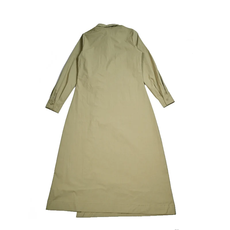 Women Wrap Dress Maxi White Color With Contrasted Special Decoration Stitching Girl Sleeveless Cotton Linen Fabric Waist Belt