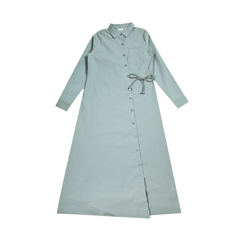 Women Wrap Dress Maxi White Color With Contrasted Special Decoration Stitching Girl Sleeveless Cotton Linen Fabric Waist Belt