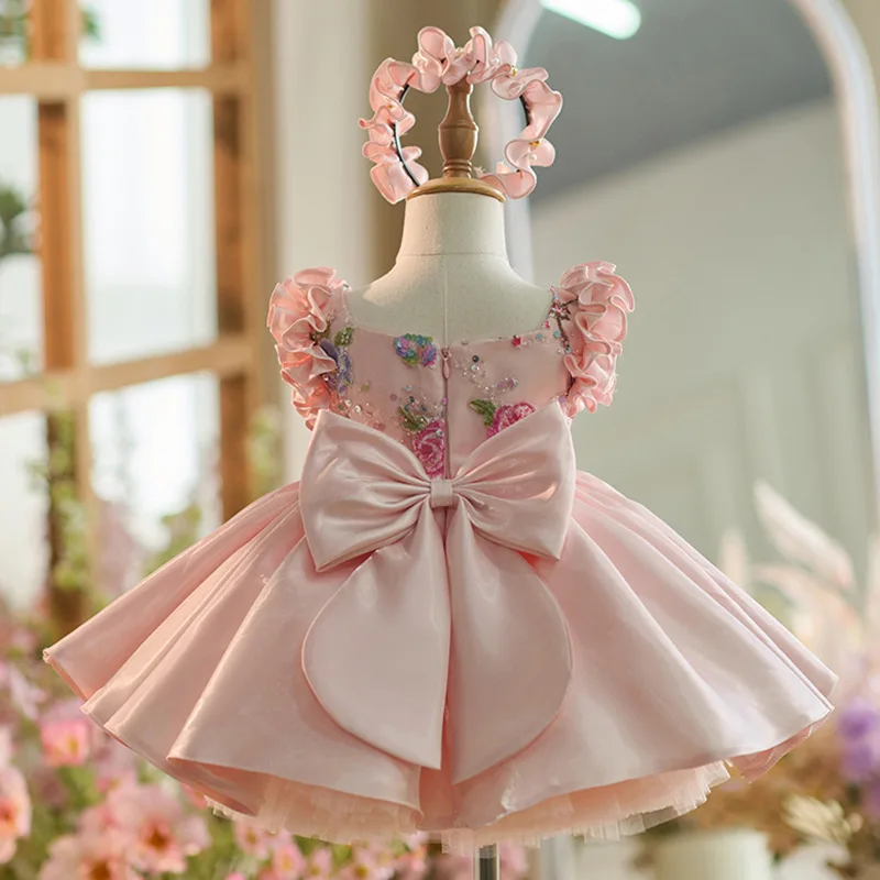 New Baby High-End Dress Is Suitable for 0-4-Year-Old Baby Old Party Dress Girl Dress Embroidered Sweet Children's Clothing