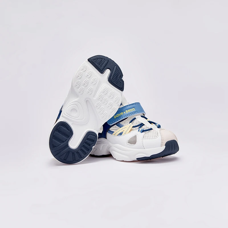 Dave Bella Kids Children Sandals Boys Girls Shoes 2025 Summer Boys Baby Hollow Out Breathable Mesh Casual Sneakers DB2240278