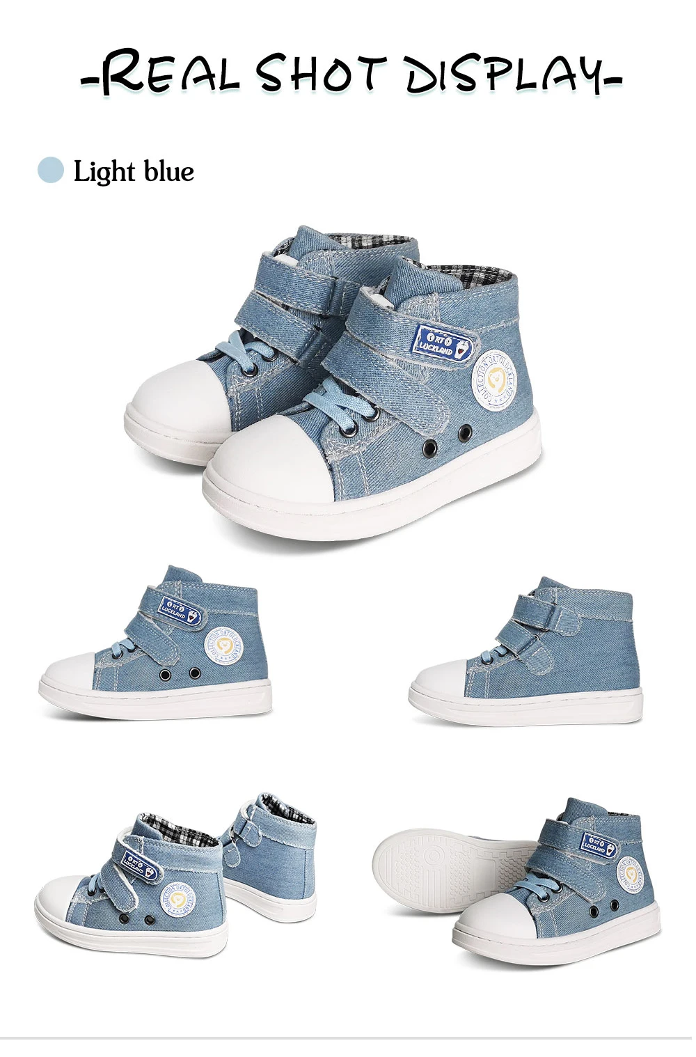 Ortoluckland Children Casual Shoes Denim Canvas Summer Spring Orthopedic Footwear For Kids Boy Girls School Runing Sporty Bootie