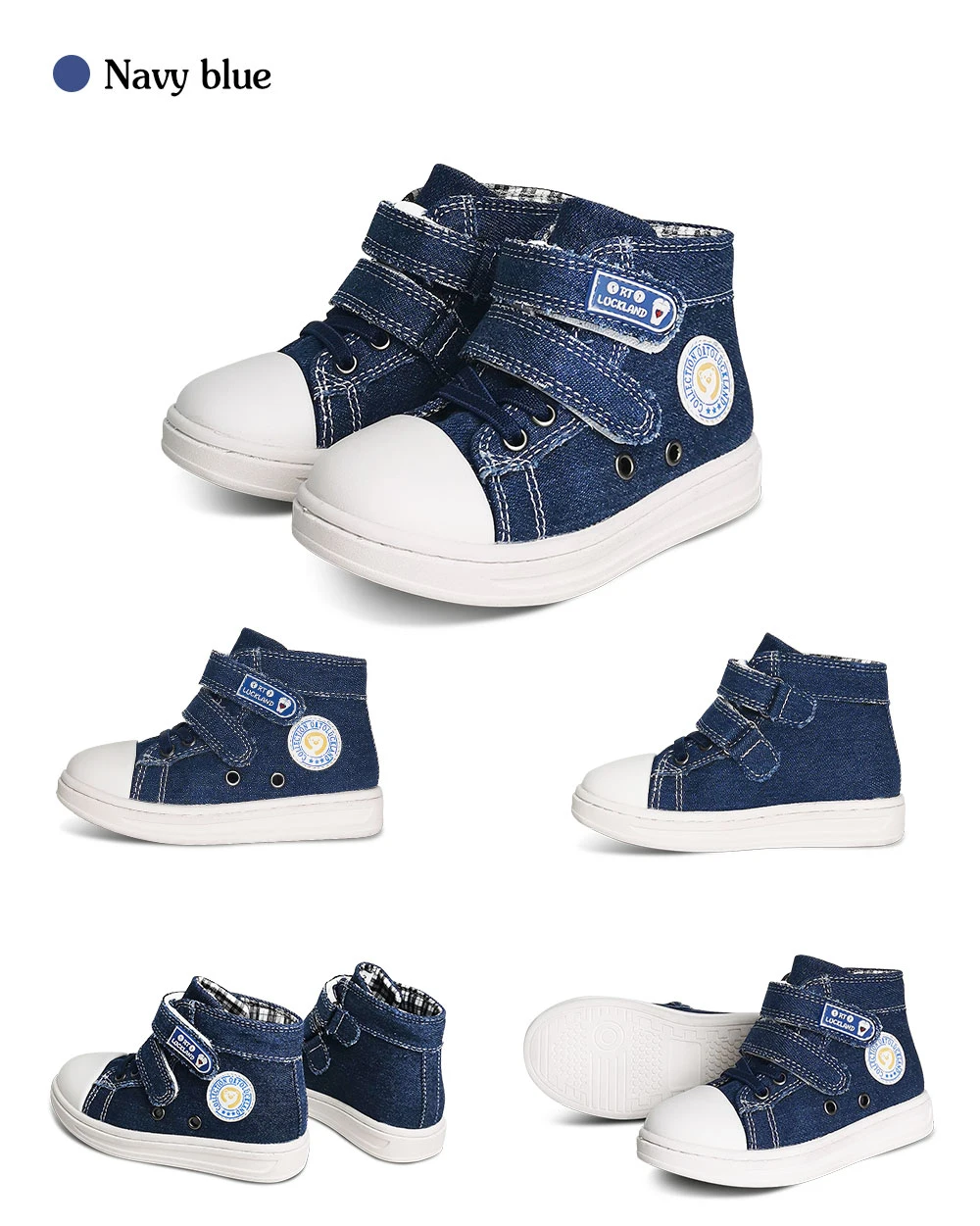 Ortoluckland Children Casual Shoes Denim Canvas Summer Spring Orthopedic Footwear For Kids Boy Girls School Runing Sporty Bootie