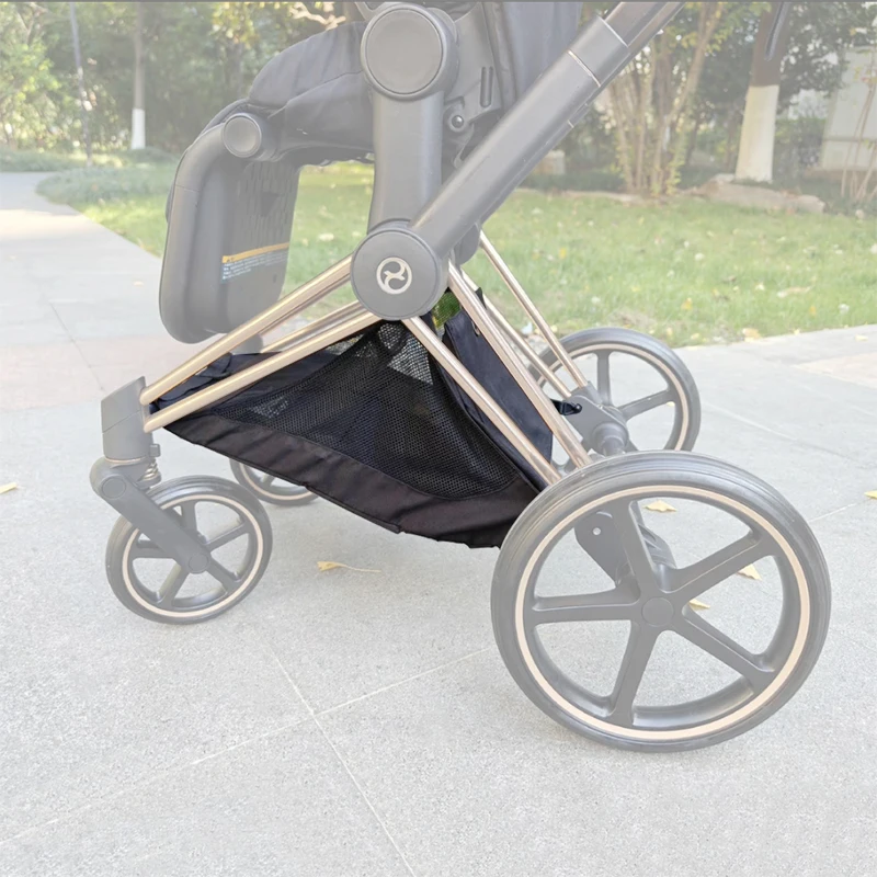 Stroller Shopping Basket For Cybex Priam 3/4 Platinum (2019~2026) Pushchair Storage Bag Baby Cart Diaper Bag Buggy Basket