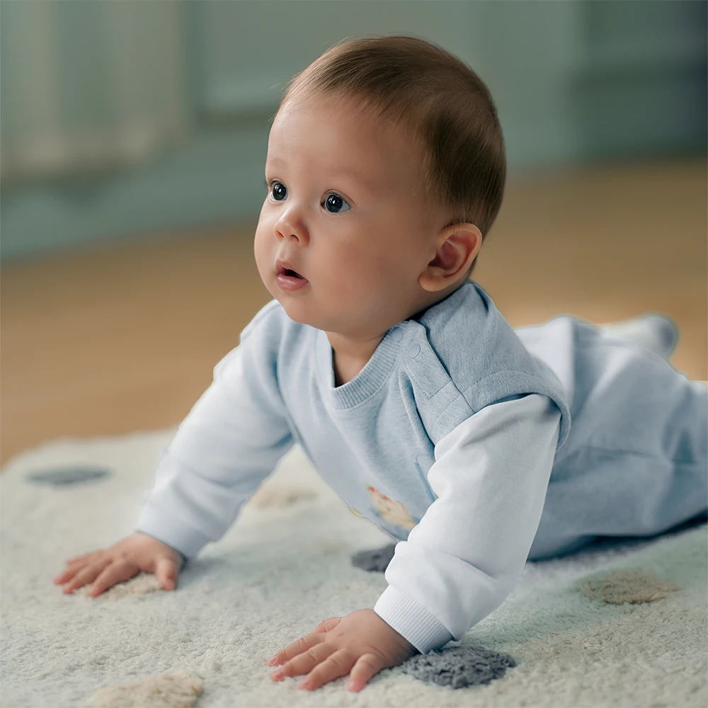 Dave Bella Baby Jumpsuit Boys Autumn Spring Romper Gentle Long Sleeve Cotton 3-24 Monthes Newborn Creeper DB3252953