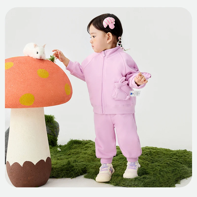 Mini Bala Unisex Kids Long Sleeve Set 2025 Baby Stylish Sweatshirt Spring