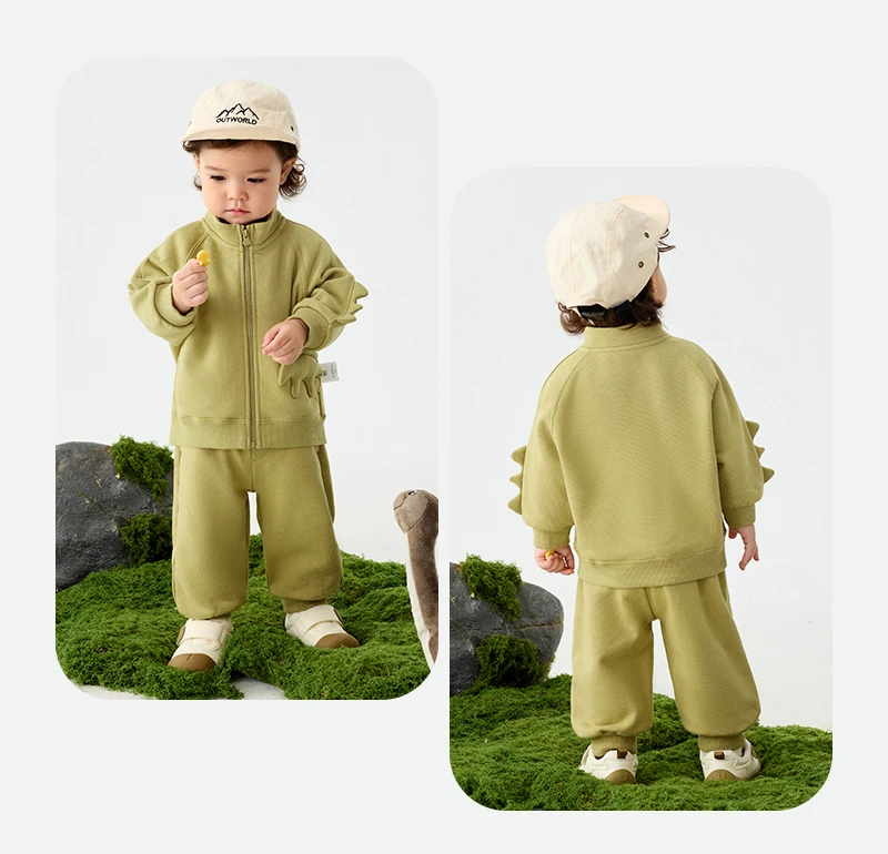 Mini Bala Unisex Kids Long Sleeve Set 2025 Baby Stylish Sweatshirt Spring