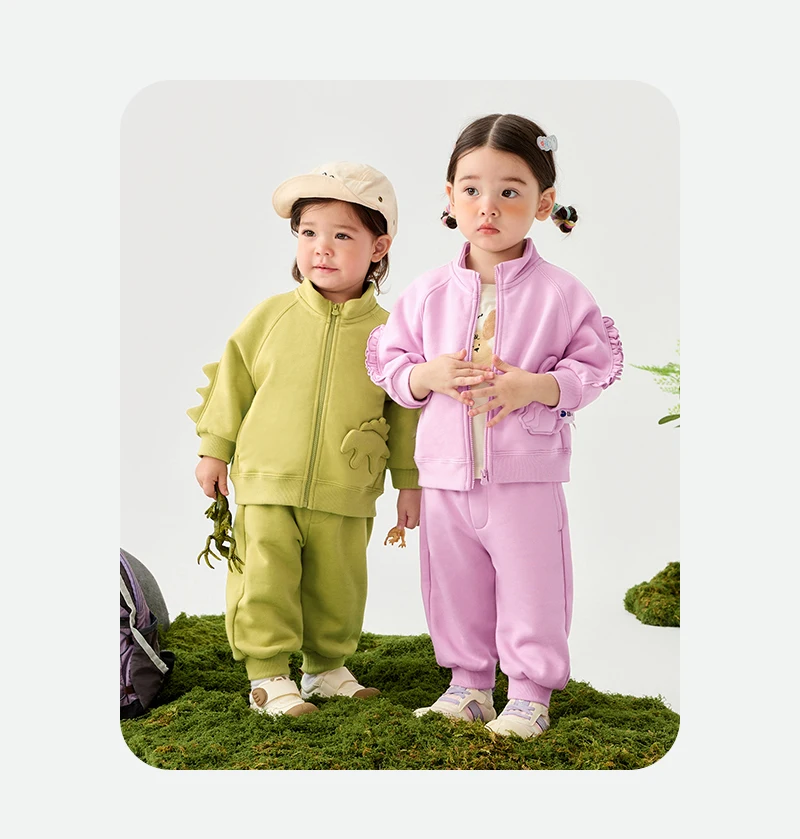 Mini Bala Unisex Kids Long Sleeve Set 2025 Baby Stylish Sweatshirt Spring